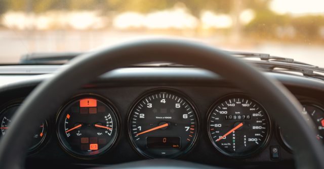 Zhuhai,,China-,September,8,2022:,The,Dashboard,Of,A,Black,Porsche